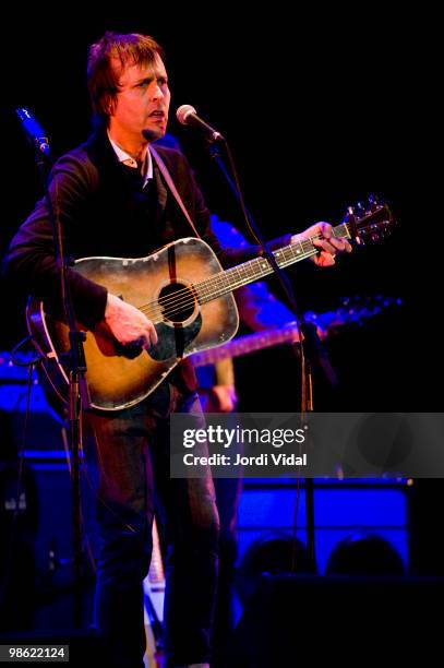 Apr-10: Chuck Prophet performs on stage at Teatre Zorrilla on April 22, 2010 in Badalona, Spain.