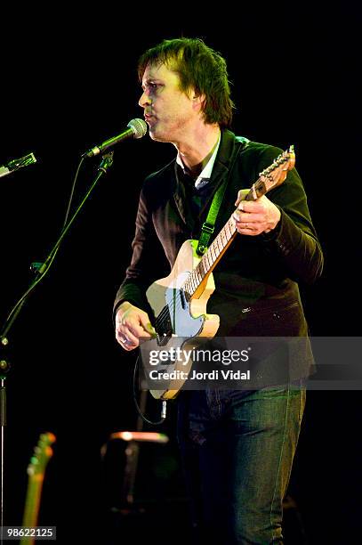 Chuck Prophet performs at the Teatre Zorrilla on April 22, 2010 in Badalona, Spain.