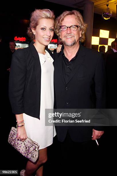 Verena Kerth and Martin Krug attend the 'new faces award 2010' at cafe Moskau on April 22, 2010 in Berlin, Germany.