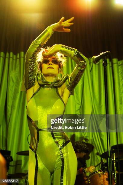 Siobhan Fahey of Shakespears Sister performs at the Bloomsbury Ballroom on April 22, 2010 in London, England.