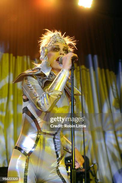 Siobhan Fahey of Shakespears Sister performs at the Bloomsbury Ballroom on April 22, 2010 in London, England.