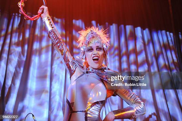 Siobhan Fahey of Shakespears Sister performs at the Bloomsbury Ballroom on April 22, 2010 in London, England.