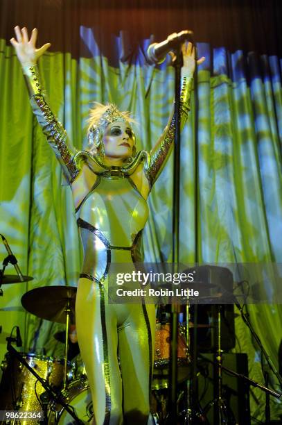 Siobhan Fahey of Shakespears Sister performs at the Bloomsbury Ballroom on April 22, 2010 in London, England.