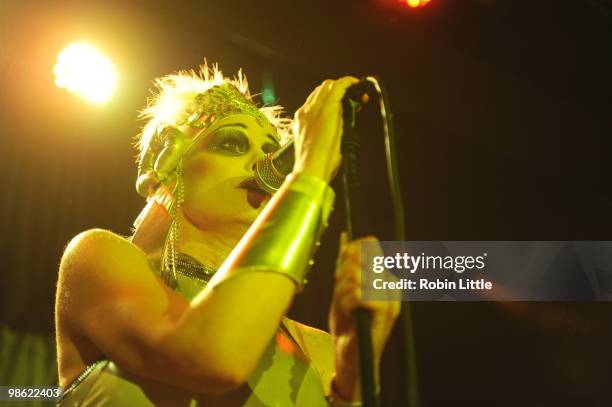 Siobhan Fahey of Shakespears Sister performs at the Bloomsbury Ballroom on April 22, 2010 in London, England.