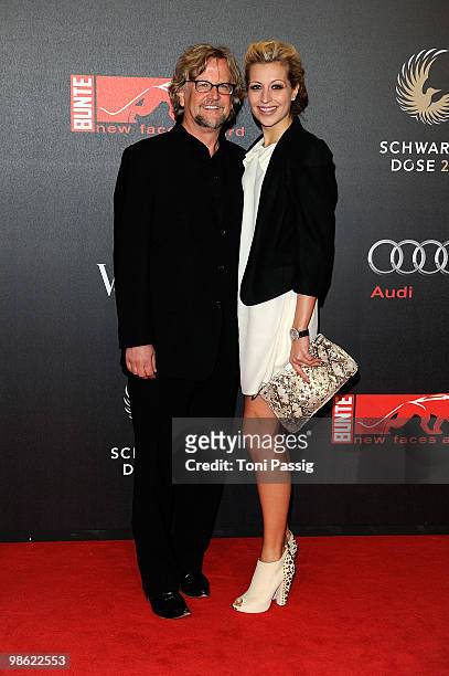Martin Krug and Verena Kerth attend the 'New Faces Award 2010' at Cafe Moskau on April 22, 2010 in Berlin, Germany.
