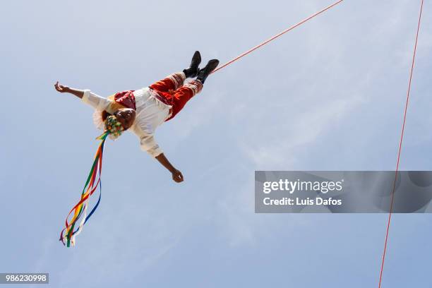 mexican volador - unesco intangible cultural heritage list stock pictures, royalty-free photos & images