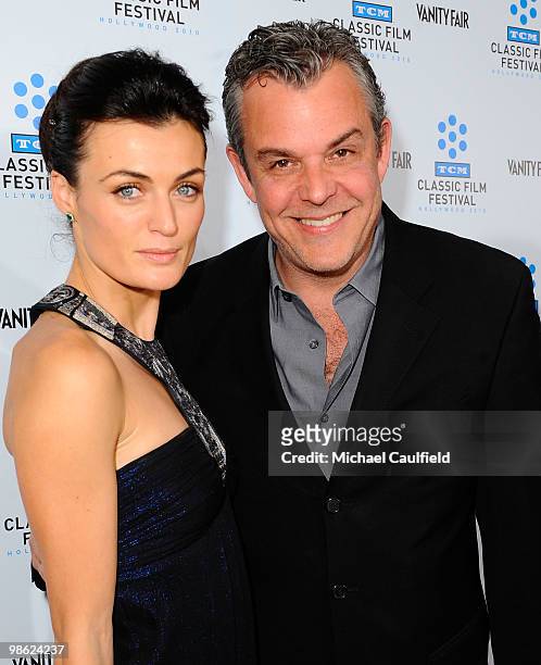 Lyne Renee and Danny Huston attend the Opening Night Gala of the newly restored "A Star Is Born" premiere at Grauman's Chinese Theatre on April 22,...
