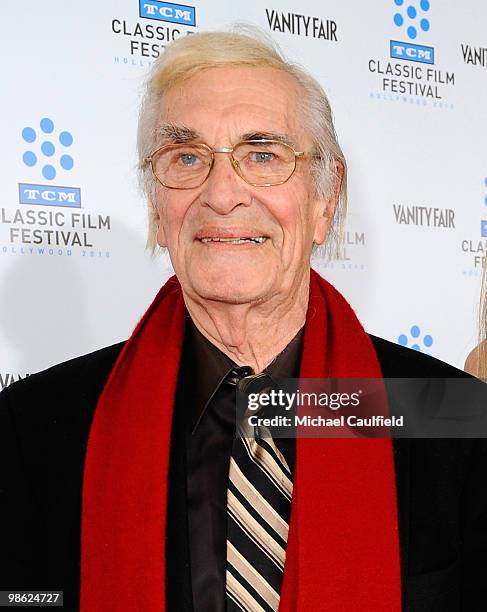 Actor Martin Landau attends the Opening Night Gala of the newly restored "A Star Is Born" premiere at Grauman's Chinese Theatre on April 22, 2010 in...