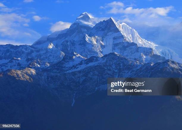 annapurna himalaya - germann stock-fotos und bilder