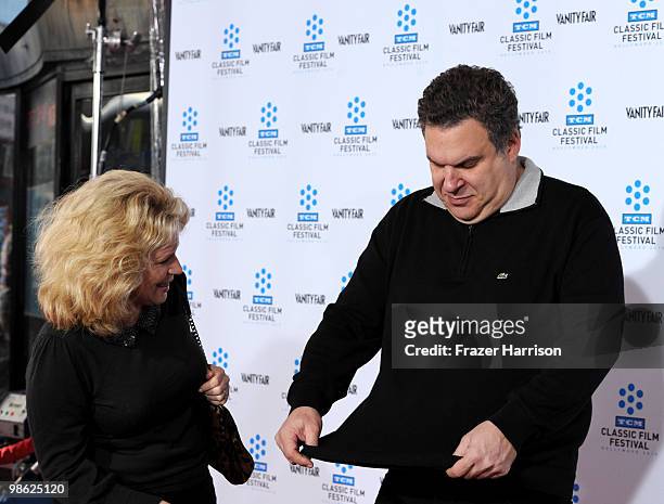 Susie Essman and Jeff Garlin arrive at the TCM Classic Film Festival's "A Star Is Born" held at Mann's Chinese Theater on April 22, 2010 in...