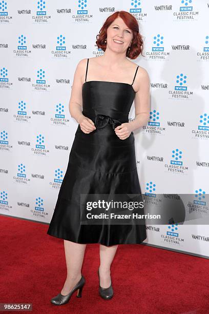 Actress Kate Flannery arrives at the TCM Classic Film Festival's "A Star Is Born" held at Mann's Chinese Theater on April 22, 2010 in Hollywood,...