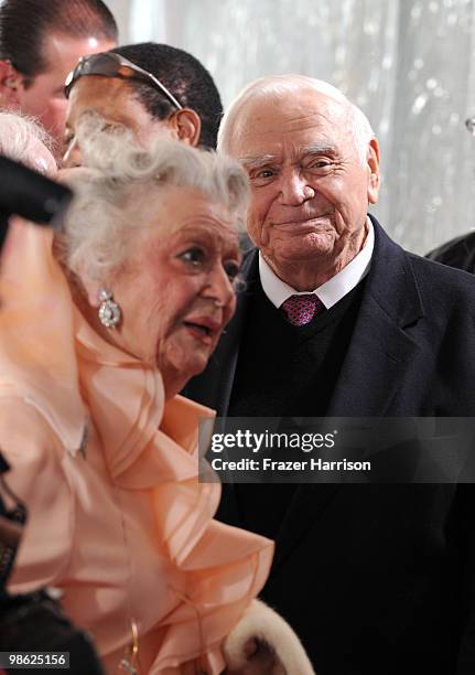 Actress Ann Rutherford and actor Ernest Borgnine arrive at the TCM Classic Film Festival's "A Star Is Born" held at Mann's Chinese Theater on April...