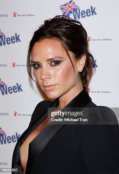 Victoria Beckham arrives to the BritWeek 2010 charity event: "Save The Children And Virgin Unite" held at the Beverly Wilshire hotel on April 22,...