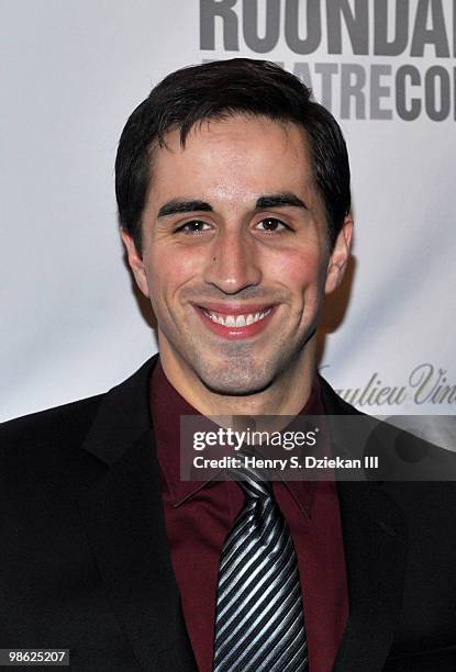 Actor Matthew Scott attends the opening night after party of "Sondheim on Sondheim" at Studio 54 on April 22, 2010 in New York, New York.