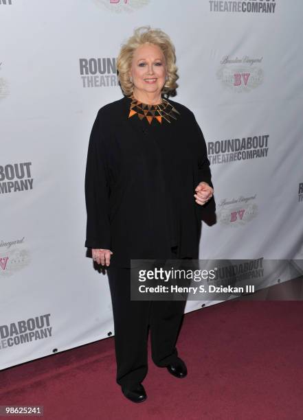 Actress Barbara Cook attends the opening night after party of "Sondheim on Sondheim" at Studio 54 on April 22, 2010 in New York, New York.