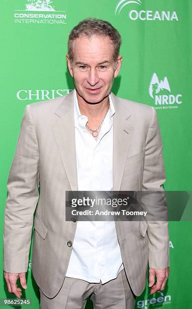 John McEnroe attends the A Bid to Save the Earth Green Auction at Christie's on April 22, 2010 in New York City.