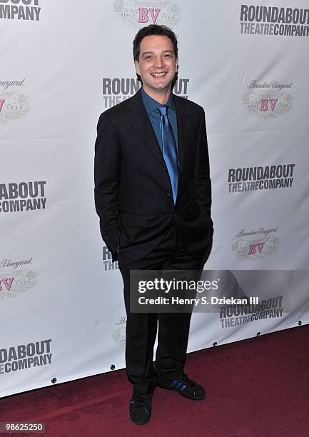 Actor Euan Morton attends the opening night after party of "Sondheim on Sondheim" at Studio 54 on April 22, 2010 in New York, New York.