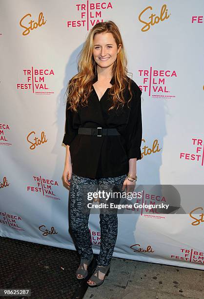 Grace Gummer attends the after party for the premiere of "Meskada" during the 9th Annual Tribeca Film Festival at Libation on April 22, 2010 in New...