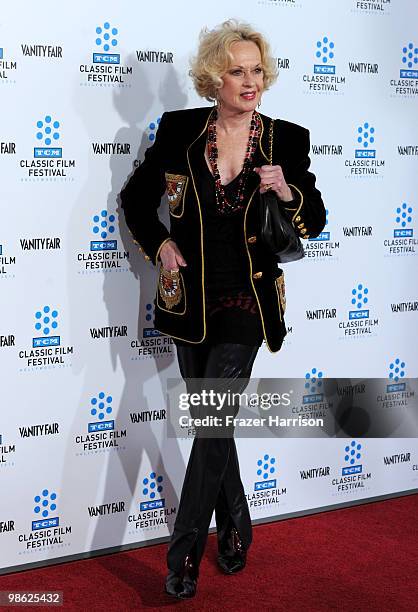 Actress Tippi Hedren arrives at the TCM Classic Film Festival's "A Star Is Born" held at Mann's Chinese Theater on April 22, 2010 in Hollywood,...