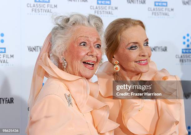 Ann Rutherford and Anne Jeffreys arrive at the TCM Classic Film Festival's "A Star Is Born" held at Mann's Chinese Theater on April 22, 2010 in...