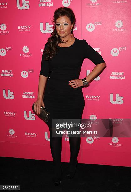 Actress Leah Remini arrives at the Us Weekly Hot Hollywood Style Issue celebration held at Drai's Hollywood at the W Hollywood Hotel on April 22,...
