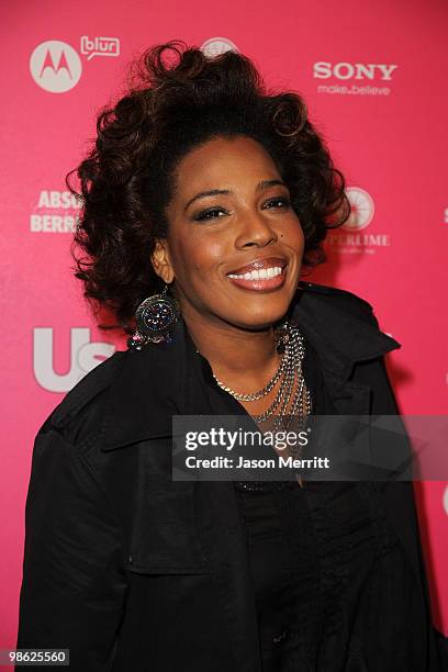 Singer Macy Gray arrives at the Us Weekly Hot Hollywood Style Issue celebration held at Drai's Hollywood at the W Hollywood Hotel on April 22, 2010...