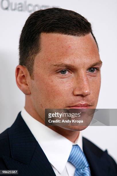 Sean Avery of the New York Rangers attends the 45th Annual National Magazine Awards at Alice Tully Hall, Lincoln Center on April 22, 2010 in New York...