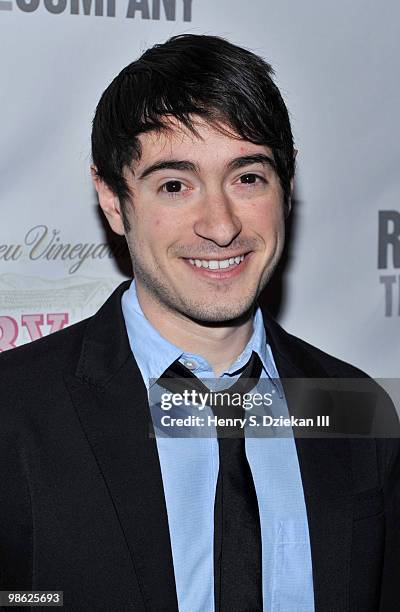 Jason Fuchs attends the opening of "Sondheim on Sondheim" at the Roundabout Theatre Company on April 22, 2010 in New York City.