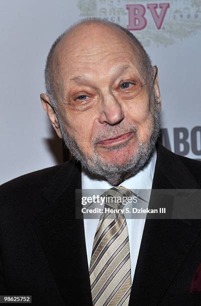 Charles Strouse attends the opening of "Sondheim on Sondheim" at the Roundabout Theatre Company on April 22, 2010 in New York City.