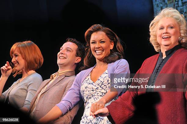 Actor Euan Morton, actress Vanessa Williams and actress Barbara Cook attend the opening of "Sondheim on Sondheim" at the Roundabout Theatre Company...