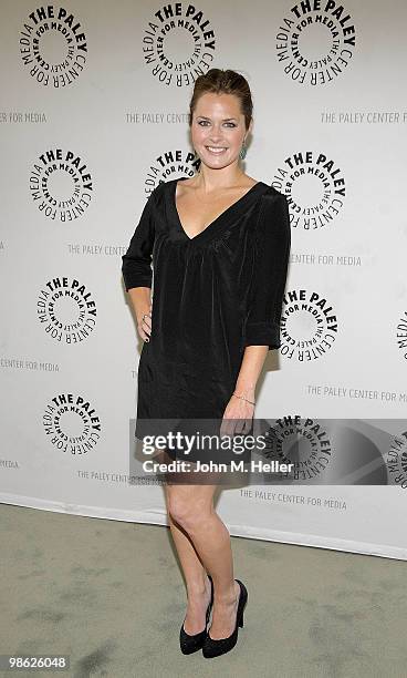 Actress Maggie Lawson attends An Evening with the cast of "Psych" at the Paley Center for Media on April 22, 2010 in Beverly Hills, California.