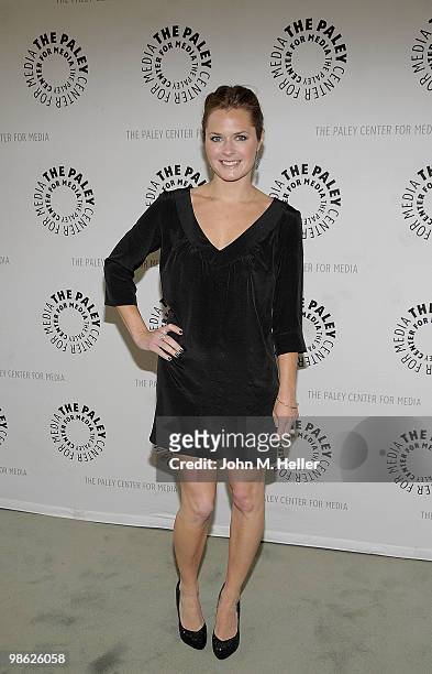 Actress Maggie Lawson attends An Evening with the cast of "Psych" at the Paley Center for Media on April 22, 2010 in Beverly Hills, California.