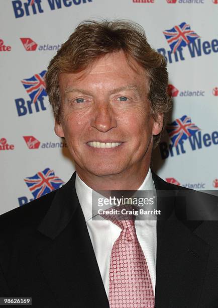 Nigel Lythgoe arrives at BritWeek's Save The Children And Virgin Unite Charity Event at the Beverly Wilshire hotel on April 22, 2010 in Beverly...