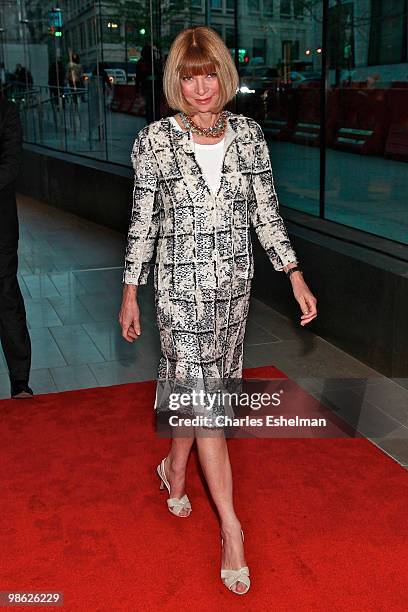 Vogue Editor-in-Chief Anna Wintour attends the 45th Annual National Magazine Awards at Alice Tully Hall, Lincoln Center on April 22, 2010 in New York...