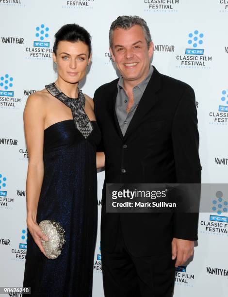 Lyne Renee and Danny Huston arrive at the opening night gala and premiere of the newly restored "A Star Is Born" at Grauman's Chinese Theatre on...