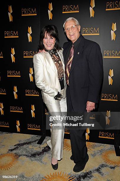 Actress Michelle Lee arrives with husband Fred Rappaport at the 2010 PRISM Awards, held at the Beverly Hills Hotel on April 22, 2010 in Beverly...