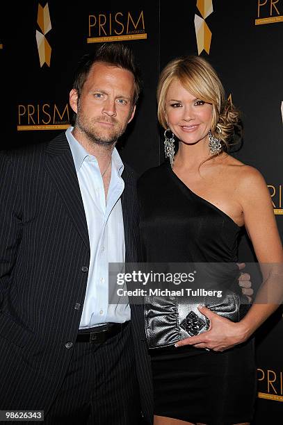 Host Nancy O'Dell arrives with husband Keith Zubulevich at the 2010 PRISM Awards, held at the Beverly Hills Hotel on April 22, 2010 in Beverly Hills,...