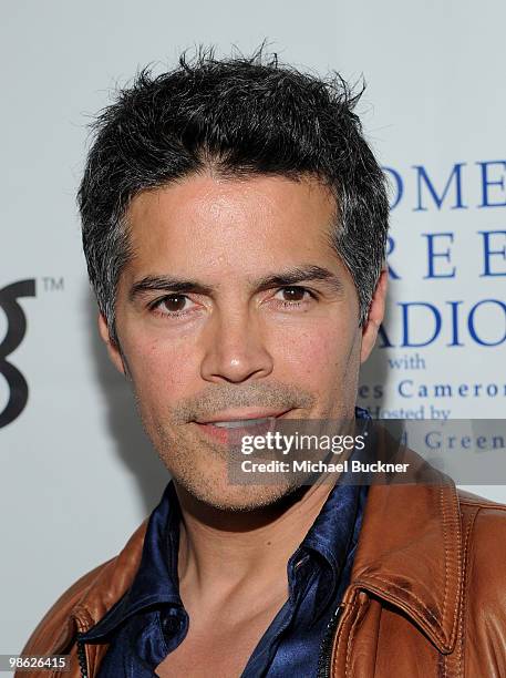 Actor Esai Morales attends the Earth Day celebration and screening of Avatar benefitting the Partnership for Los Angeles Schools at Nokia Theatre...