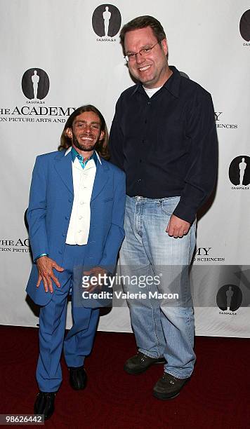 Actor Peter Badalamenti and Oscar winning character supervisor Steve Preeg attend AMPAS Presents "Acting In The Digital Age"n April 22, 2010 in...