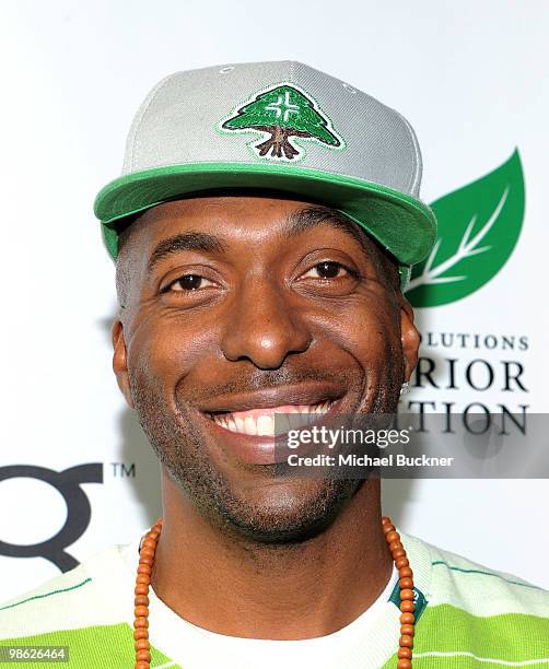 Former basketball star John Salley attends the Earth Day celebration and screening of Avatar benefitting the Partnership for Los Angeles Schools at...