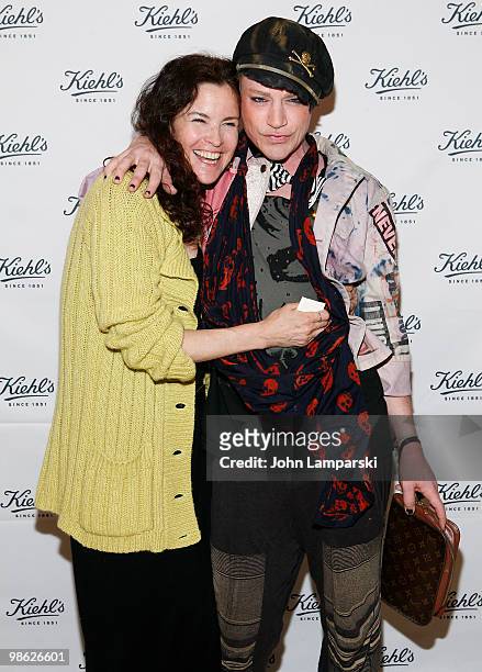 Ally Sheedy and Richie Rich attend the unveiling of Limited Edition Kiehl's Acai Damage-Protecting Toning Mists to benefit the Rainforest Alliance at...