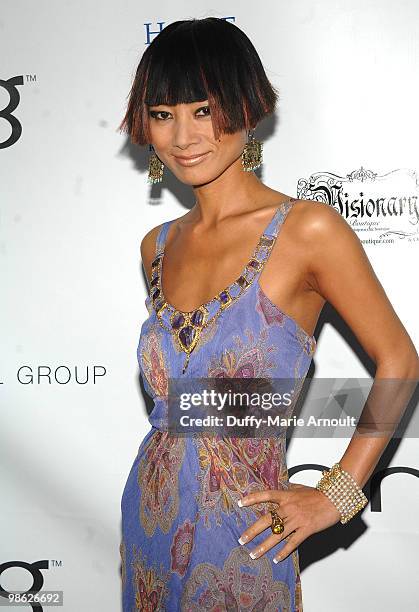 Bai Ling attends Global Home Tree event celebrating the 40th Anniversary of Earth Day at JW Marriott Los Angeles at L.A. LIVE on April 22, 2010 in...