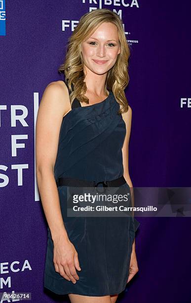 Actress Kerry Bishe attends the "Meskada" premiere at the 9th Annual Tribeca Film Festival at Village East Cinema on April 22, 2010 in New York City.