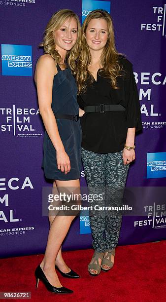 Actors Kerry Bishe and Grace Gummer attend the "Meskada" premiere at the 9th Annual Tribeca Film Festival at Village East Cinema on April 22, 2010 in...