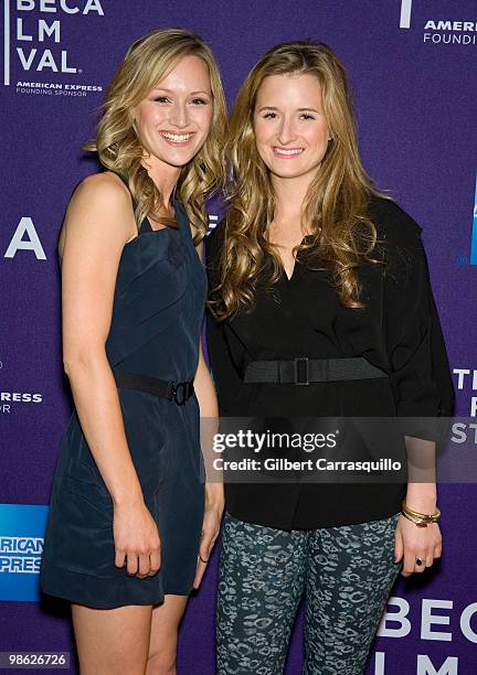 Actors Kerry Bishe and Grace Gummer attend the "Meskada" premiere at the 9th Annual Tribeca Film Festival at Village East Cinema on April 22, 2010 in...