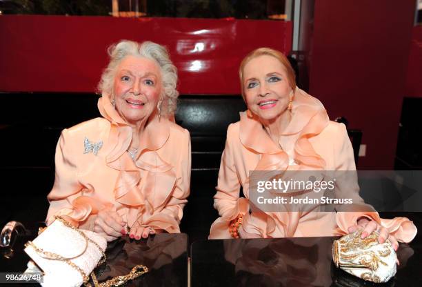 Ann Rutherford and Anne Jeffreys attend the TCM Classic Film Festival Vanity Fair after party held at Kress on April 22, 2010 in Hollywood,...