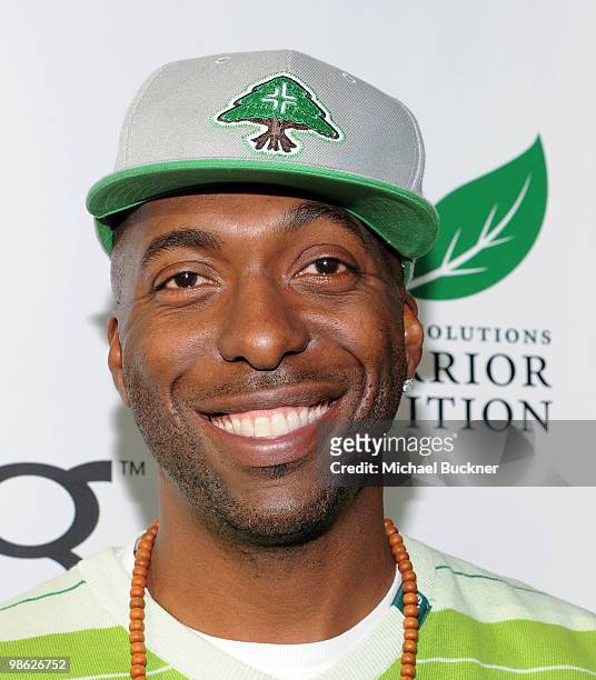 Former NBA Star John Salley attends the Earth Day celebration and screening of Avatar benefitting the Partnership for Los Angeles Schools at Nokia...