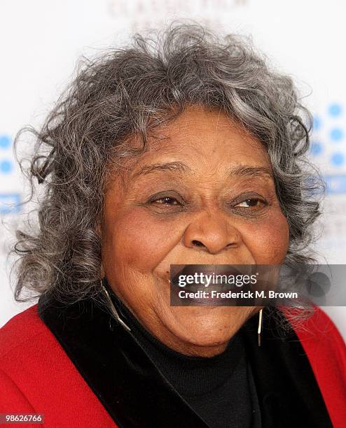 Actress Juanita Moore attends the TCM Classic Film Festival screening of a "A Star Is Born" at Grauman's Chinese Theater on April 22, 2010 in...