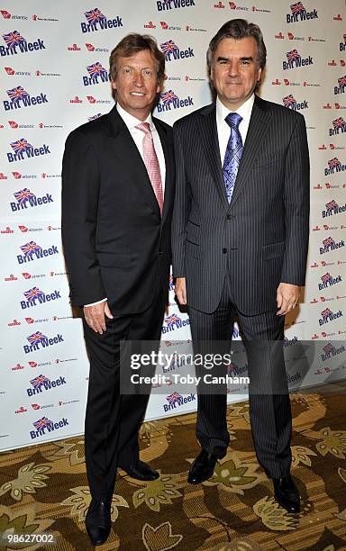 Nigel Lythgoe and Bob Peirce attend the BritWeek 2010 charity event "Save The Children And Virgin Unite" held at the Beverly Wilshire Hotel on April...