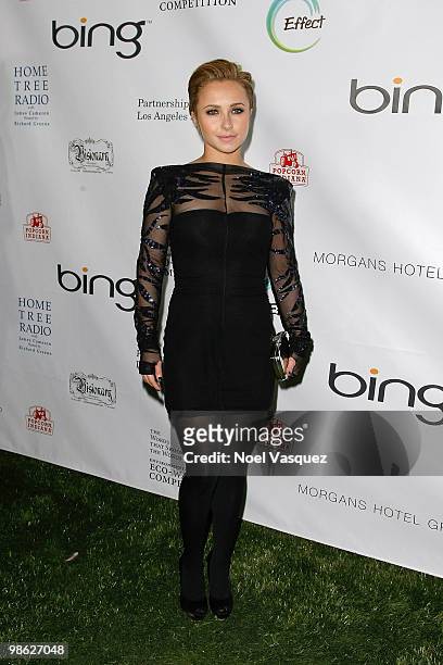 Hayden Panettiere attends James Cameron's Star-Studded Green Carpet VIP reception for Earth Day at the JW Marriott Los Angeles at L.A. LIVE on April...